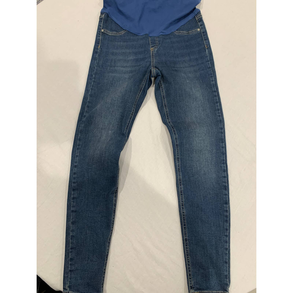 Defacto Maternity Ladies Blue Under Bump Skinny Jeans size 36 Pregnancy